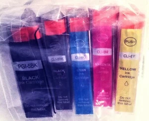 Canon Pixma Printer Ink 5pk PGI-5BK,CLI-8Y,CLI-8M,CLI-8C & CLI-8BK New Sealed - Picture 1 of 1