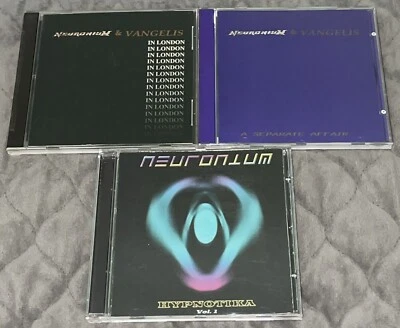 NEURONIUM & VANGELIS - 3 CD LOT - HYPNOTIKA VOL. 1 / SEPARATE AFFAIR / IN LONDON - Image 1 of 4