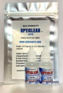 Cataract Eye Drops with 4.5% NAC (N-Acetylcarnosine) 15ml Vial 2 pack!