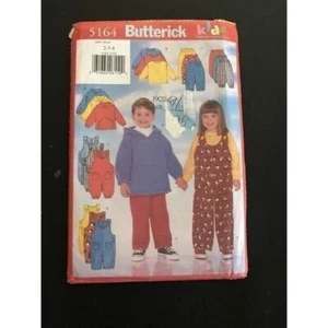 #5164 Butterick childrens overalls top pants sewing pattern size 2-4 - Picture 1 of 4
