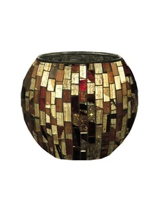 PG10273-P92 - DALE TIFFANY BELLA TERRA MOSAIK KUNST GLAS KERZENHALTER - Bild 1 von 2