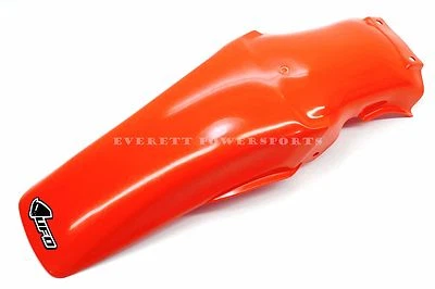 New Rear Fender Honda Orange Red CR125R CR250R CR500R Mud Guard (See Notes) #B38 - Image 1 of 4