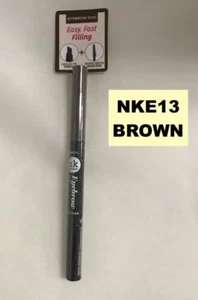 NICKA K NEW YORK EYEBROW DUO ANGLED TIP PENCIL & SKINNY MASCARA NKE13 BROWN - Picture 1 of 5
