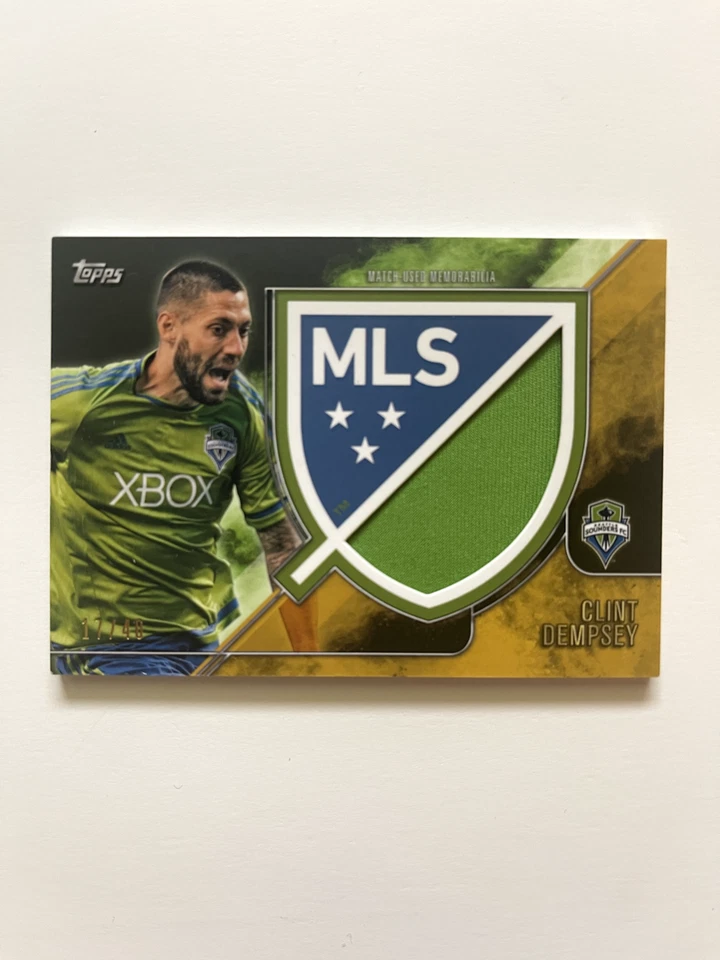 2015 Clint Dempsey Crest Jumbo Patch Relic 17/40 - Image 1 of 1
