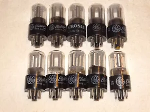 10 x 6SL7gt G.E. Tubes*Very Strong Testing*Tall Bottle*#6 - Picture 1 of 4