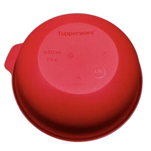 Tupperware Aloha Bowl with Lid 450ml Red Serving Brand New - Picture 1 of 4