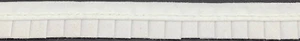 3/4" White Side Pleated Poly Cotton Fabric Trim 18 Yards - Picture 1 of 1