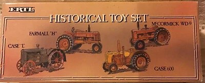 Historical Toy Set Case “L”, Farmall “H” , McCormick WD9,Case 600 1/64 Scale NIB - Image 1 of 2