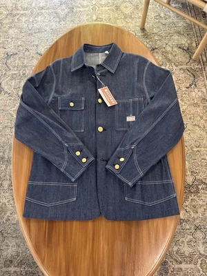 Militora Lot 317 1930s Selvedge Denim Chore Jacket Size 38 - Image 1 of 4