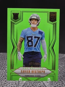 2025 Panini Donruss Elite Xavier Restrepo Lime Green Aspirations /999 (RC) - Picture 1 of 2