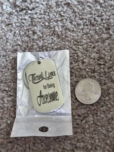 PORTACHIAVI TONO ARGENTO "GRAZIE PER ESSERE STATO FANTASTICO" - Foto 1 di 1