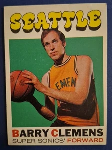 BARRY CLEMENS 1971-72 Topps - Picture 1 of 2