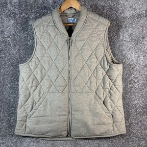 Wellen Vest Mens XL Huckberry Seawool Gray Quilted Bubble Puffer Casual Preppy - Picture 1 of 7