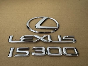 FREE SHIPPING OEM 01-05 Lexus IS300 Chrome Rear Trunk Emblem Badge Set - Picture 1 of 5