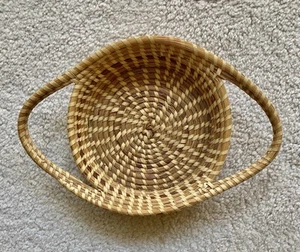 Sweetgrass South Carolina Gullah Hand Woven Basket - 12” - Picture 1 of 2