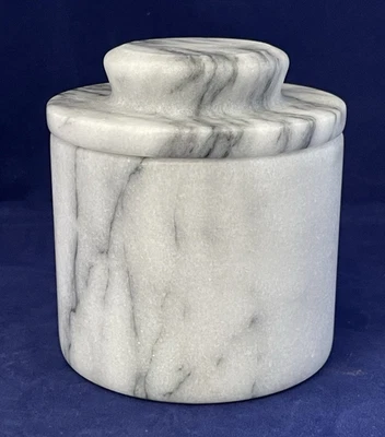 Natural Marble Butter Bell Crock with Lid –  4″ inches French Butter Keeper - Image 1 of 4