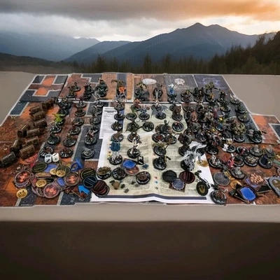 Огромный лот разнообразных минифигурок фигурок миниатюр Wizkids Mage Knight Heroclix винтаж - Изображение 1 из 4