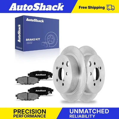 Rear Brake Rotors Ceramic Pads for 2015-2017 2018 Subaru Forester 2.0L - Image 1 of 4