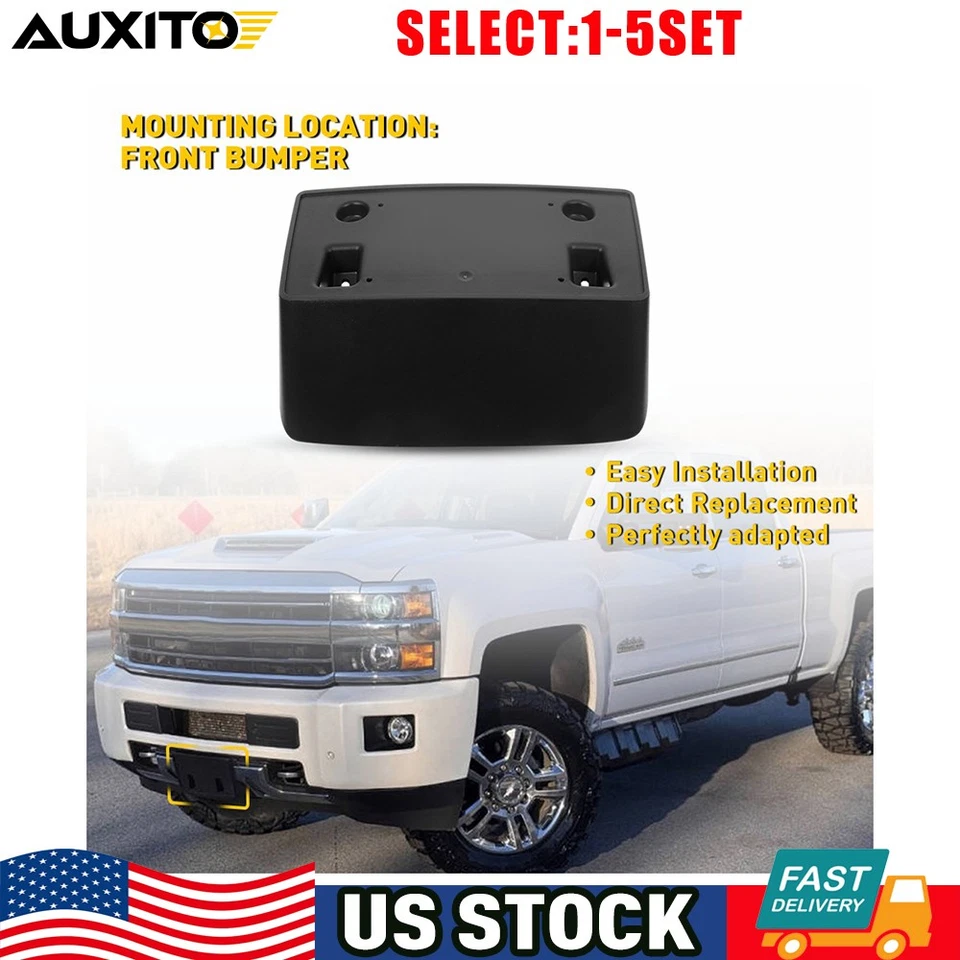 Soporte de matrícula para parachoques delantero Chevy Silverado 2500 15-19 1-5X Foto 1 de 4