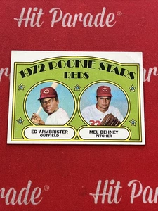 1972 Topps Reds Rookie Stars Ed Armbrister/Mel Behney #524 - Foto 1 di 2