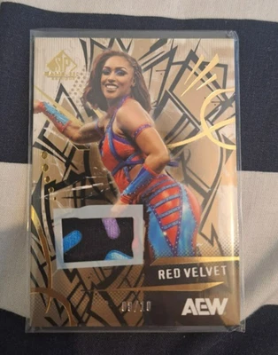 2025 SP Game Used AEW Premium Memorabilia Red Velvet #08/10 - Image 1 of 2