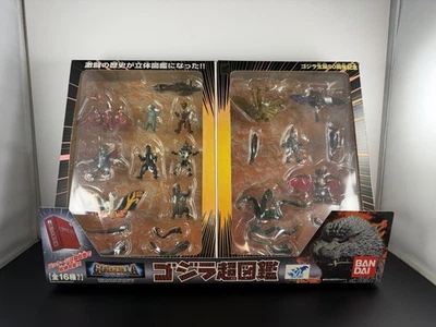 2004 BANDAI 2" GODZILLA FINAL WARS Super Picture Book SET OF 16 FIGURES NEW - Image 1 of 4
