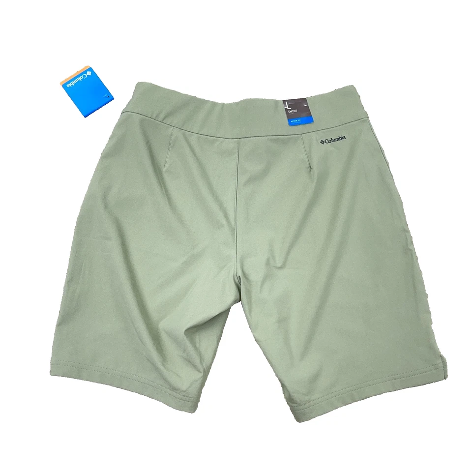 Pantalones Cortos Columbia Mujer Grande Verde Toda Temporada Largo Rendimiento Senderismo 9" Foto 1 de 4