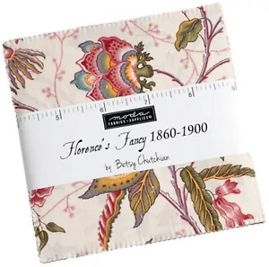 Florence's Fancy Moda Charm Pack 42 100% Cotton 5" Precut Fabric Quilt Squares - Picture 1 of 2