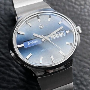EXCELLENT ZODIAC VINTAGE SST36000 862 970 AUTOMATIC SWISS - Picture 1 of 24
