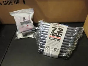 MATCO 12-Pc. Long ratcheting combo mm wrenches and 3pc. flip socket w/3" ex New - Picture 1 of 24