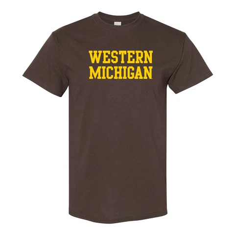 Basic Block Western Michigan University Broncos Licensed Unisex Tee Cover