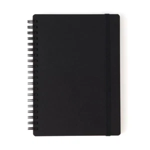 MUJI High-quality Paper Notebook B6 Double-ring With Elastic Fastener 80 Sheets - Picture 1 of 3