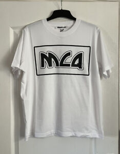 MCQ Alexander McQueen Womens White With Black Logo T-Shirt Large - RRP £140.
