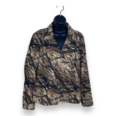 PEQUEÑO BLAZER VINTAGE CHRISTOPHER AND BANKS CAMUFLAJE CIERRE CREMALLERA BEIGE MUJER MARRÓN Foto 1 de 4