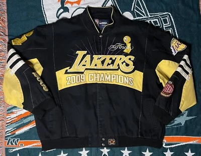 Los Angeles Lakers 2009 NBA Championship Jacket 3XL Patches JH Design Men LA - Image 1 of 4