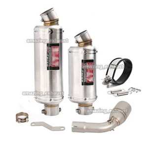 Silenciador de tubo de enlace de escape medio Slip On para Benelli TNT125 TNT 135 2017-2024 51 MM - Imagen 1 de 13