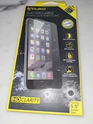 Shatterguardz Tempered Glass Screen Guard Kit for iPhone 6 Plus or 6S Plus- NIB - Image 1 of 4