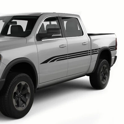 Triple centro rayas laterales gráficos pegatinas calcomanía compatible con Dodge Ram Foto 1 de 3