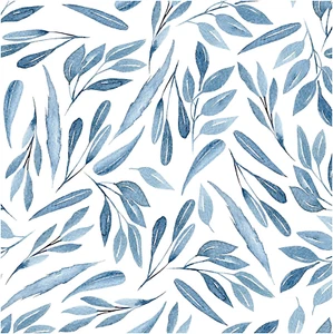 HAOKHOME 93199 Boho Peel and Stick Wallpaper Blue Branches Leaves Removable Viny - Picture 1 of 9