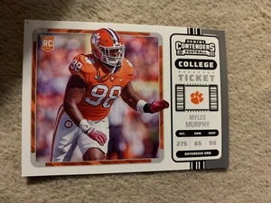 Myles Murphy 2023 Chronicles Draft Picks #22 Contenders College Ticket Clemson - Picture 1 of 2