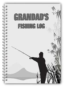 A5 PERSONALISED FISHING LOG/JOURNAL/RECORD BOOK/ PERSONALISED FISHING GIFT/03 - Picture 1 of 3