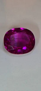 Sapphire Pink-Purple 27.4 cts cut gemstone - Picture 1 of 13