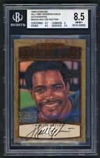 WALTER PAYTON 1989 DONRUSS "GRIDIRON KINGS" Autograph AUTO CARD 473/1000 BGS 8.5