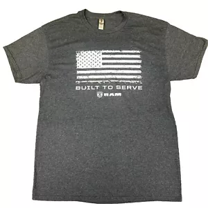 Dodge Ram Built To Serve American Flag T-Shirt - Blue Men’s Sz Large-Cotton/Poly - Picture 1 of 5
