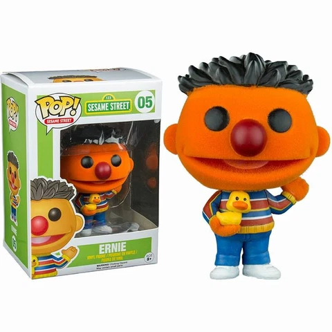 Funko POP! Television Sesame Street Ernie - (Flocked) #5 Vinyl Figure Cover