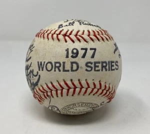Los Angeles Dodgers 1977 World Series FACSIMILIE Team Autographed Baseball - Picture 1 of 6