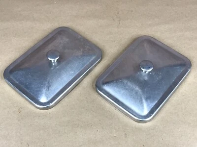 Vintage Soda Fountain Dispenser Container Stainless Steel Replacement Lids - Image 1 of 4