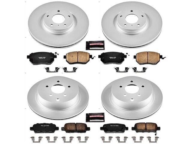 Kit de pastillas de freno y rotor delanteras y traseras para Nissan Murano XS224TT 2006-2007 Foto 1 de 1