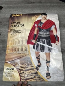 Costume Gladiatore Romano Spirito Halloween Guerriero Spartano Adulto Taglia M - Foto 1 di 24