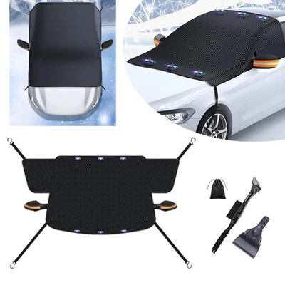 Car Windshield Snow Cover Sun Shade Winter Dust Rain Ice Frost Guard Protector Foto 1 de 4